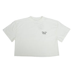 Camiseta Cropped Dogs Are Family