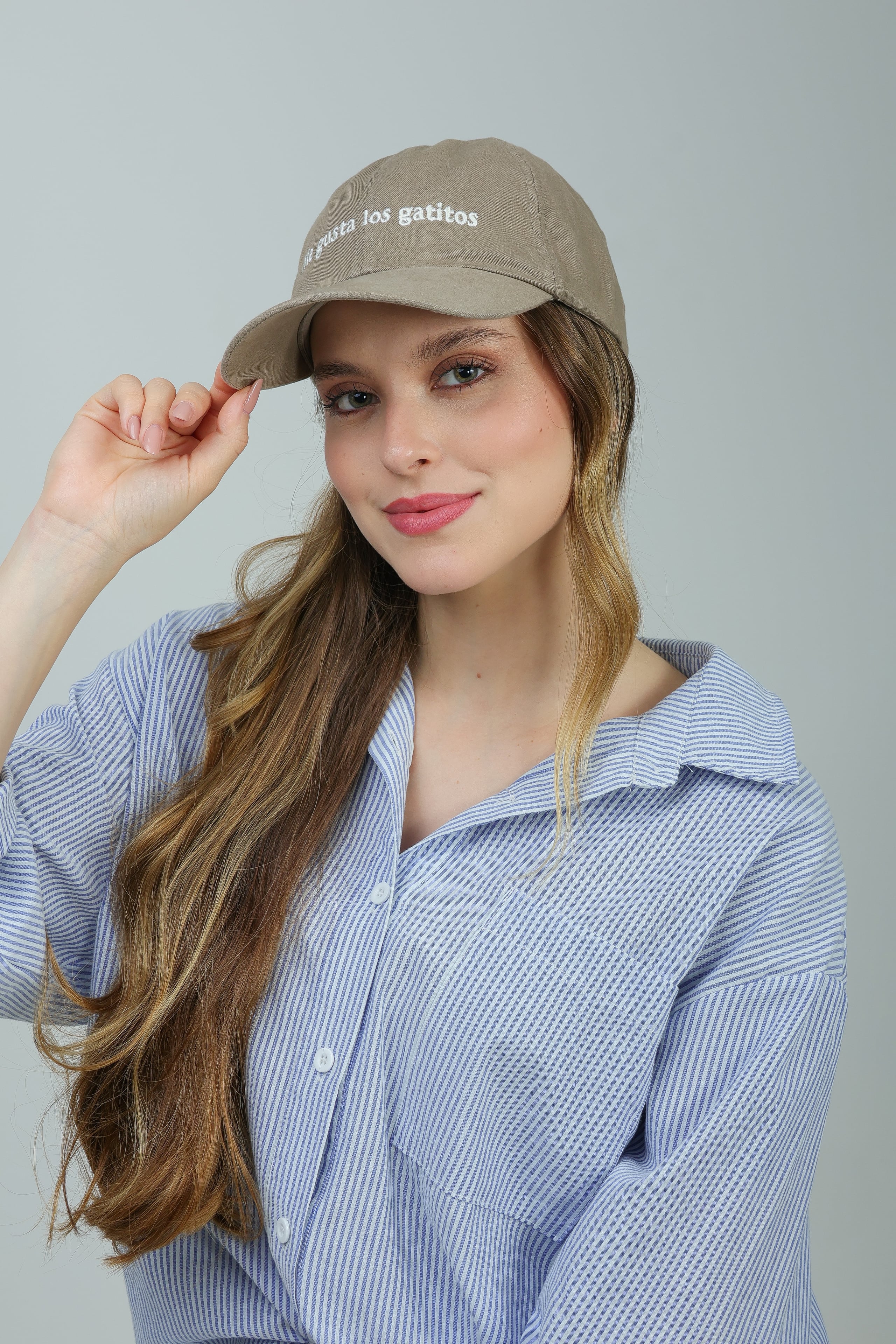 Boné Me Gusta Los Gatitos Bege