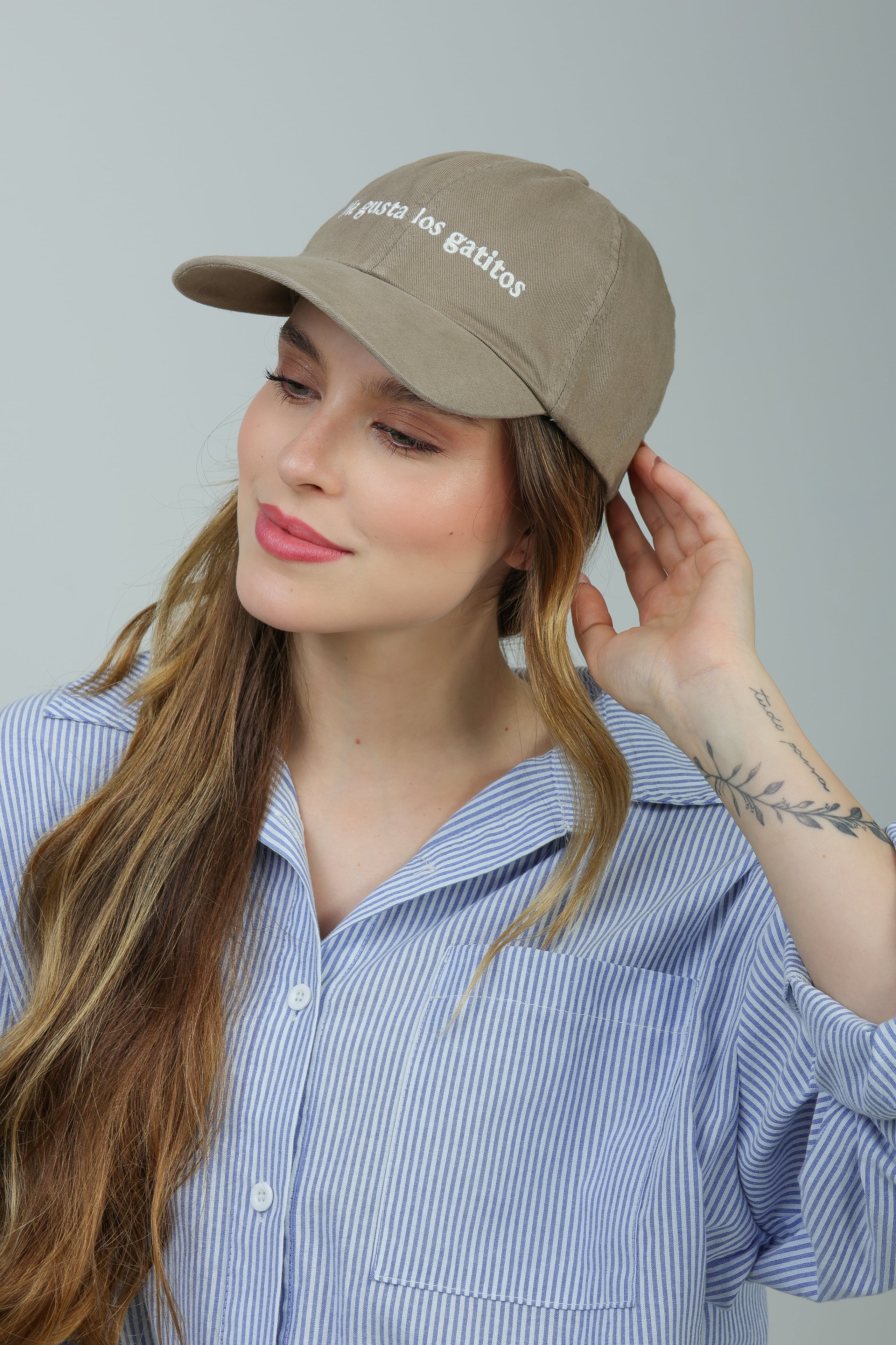 Boné Me Gusta Los Gatitos Bege