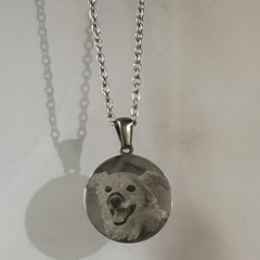 Corrente Fotogravação Pet - 40cm em Aço