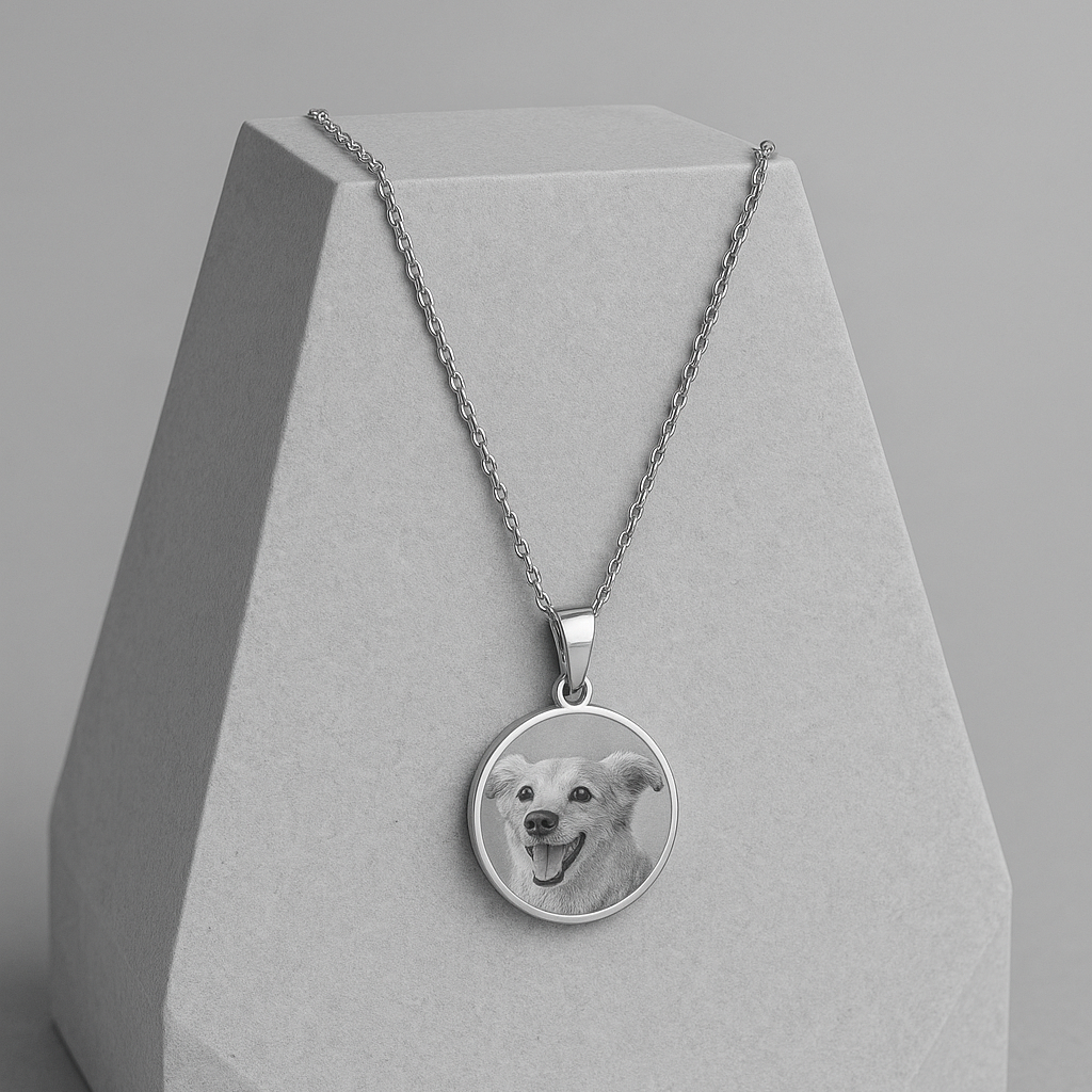 Corrente Fotogravação Pet - 40cm em Aço