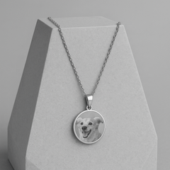 Corrente Fotogravação Pet - 40cm em Aço