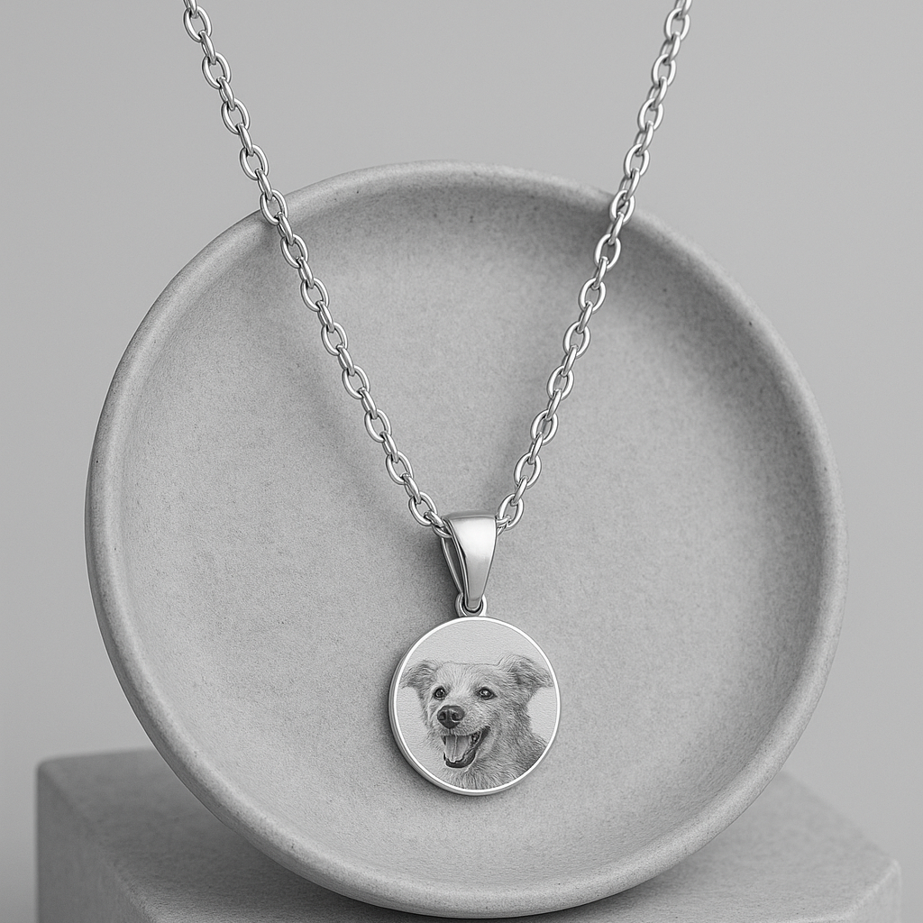 Corrente Fotogravação Pet - 40cm em Aço