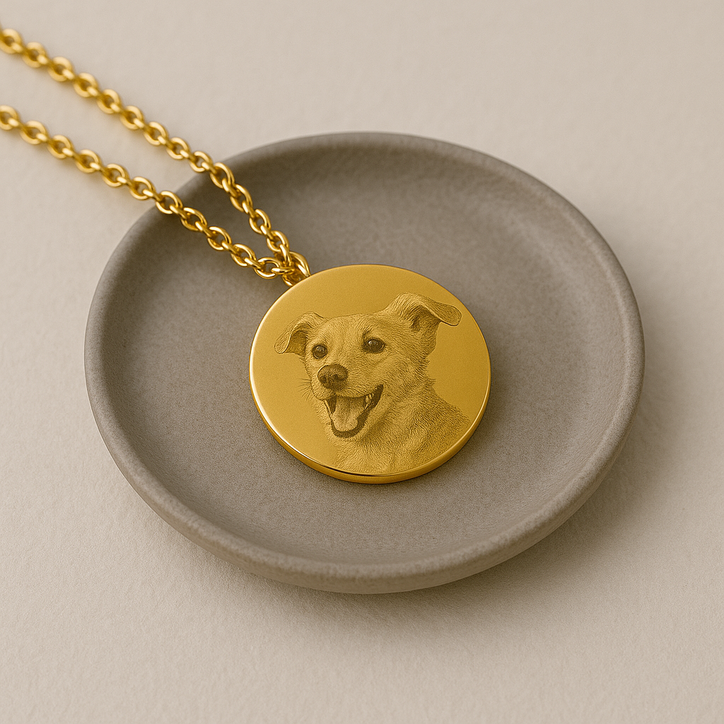 Corrente Fotogravação Pet - 40cm em Aço