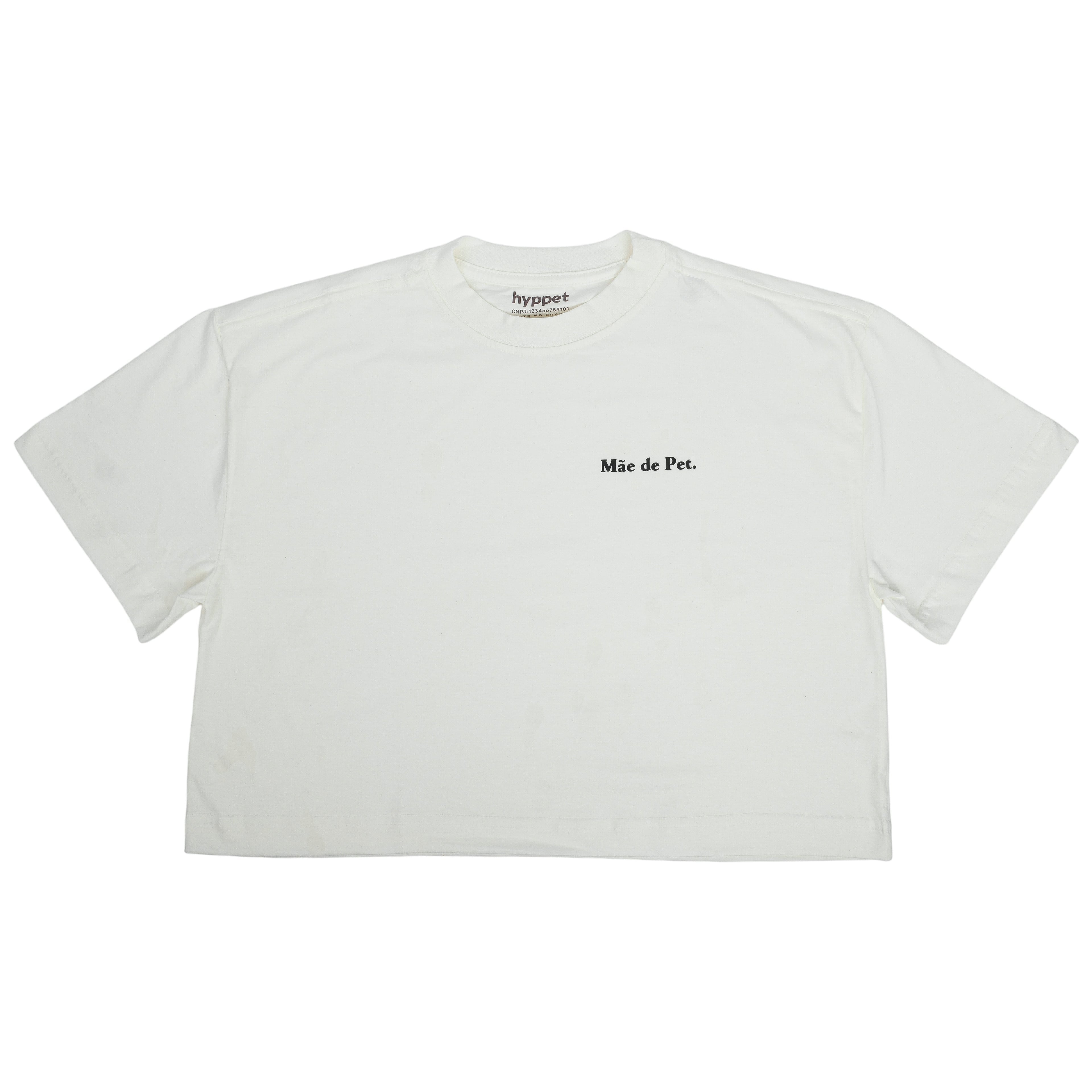 Camiseta Cropped Mãe de Pet