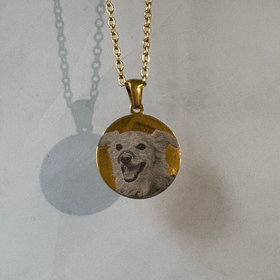 Corrente Fotogravação Pet - 40cm em Aço